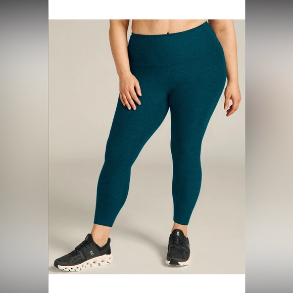 NWT Beyond Yoga Spacedye Caught In The Midi High Waisted Legging Blue Heather 4X - Picture 1 of 6